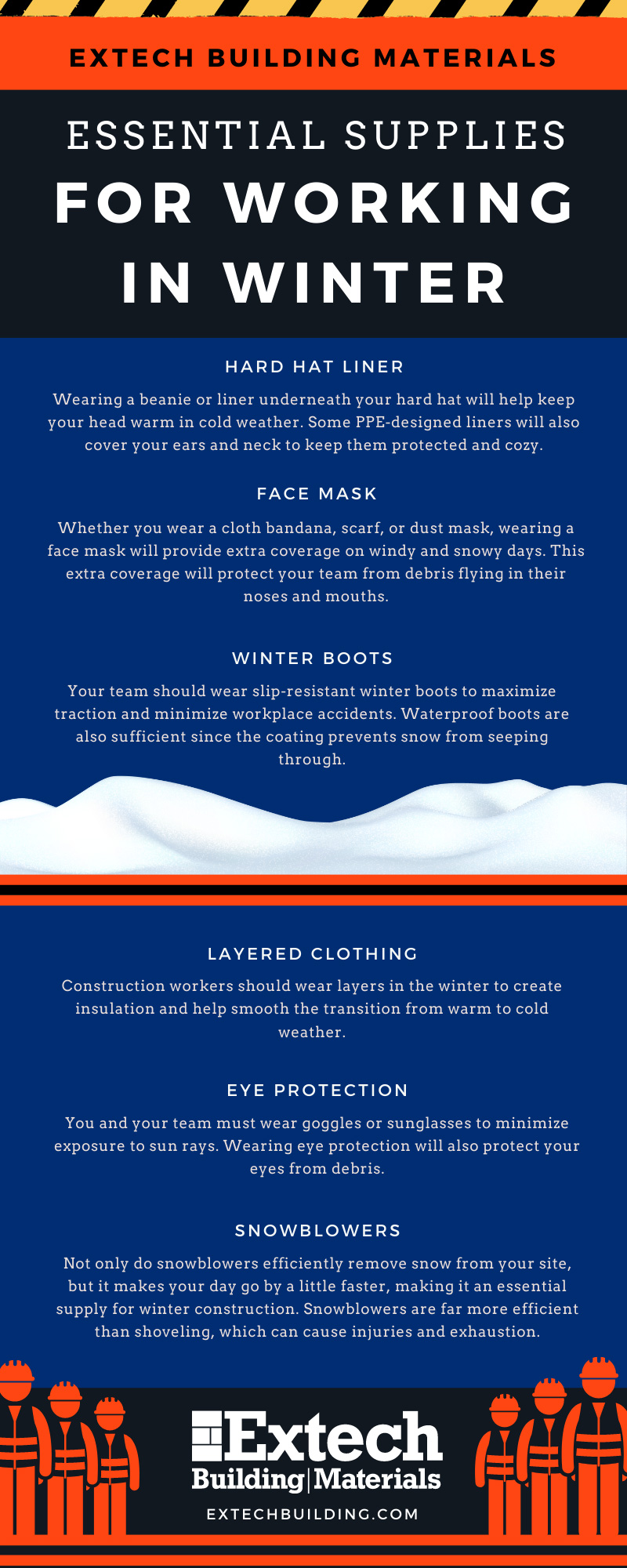 Essential Supplies for Winter Construction
